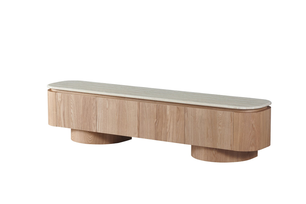 Westbury TV Unit White Travertine