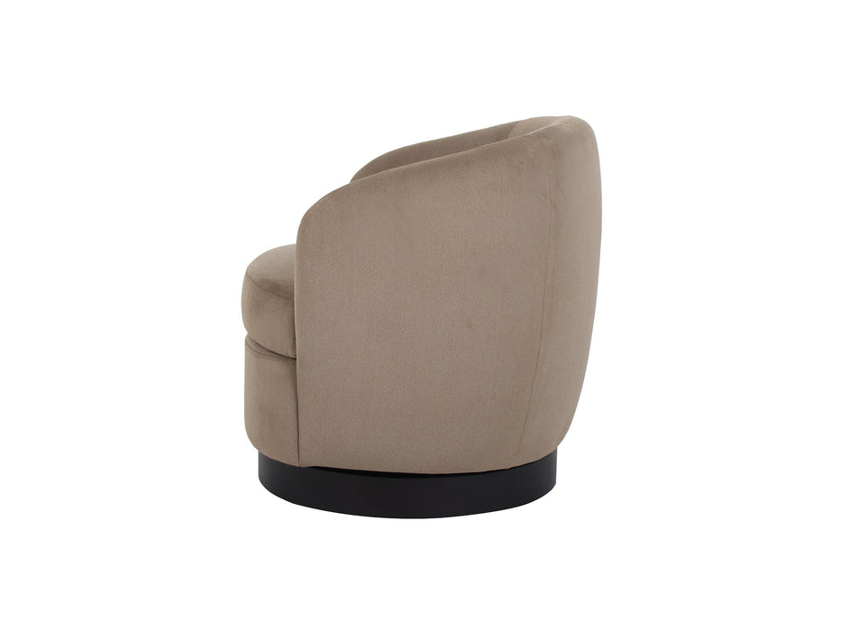 Belden Swivel Occasional Chair Latte