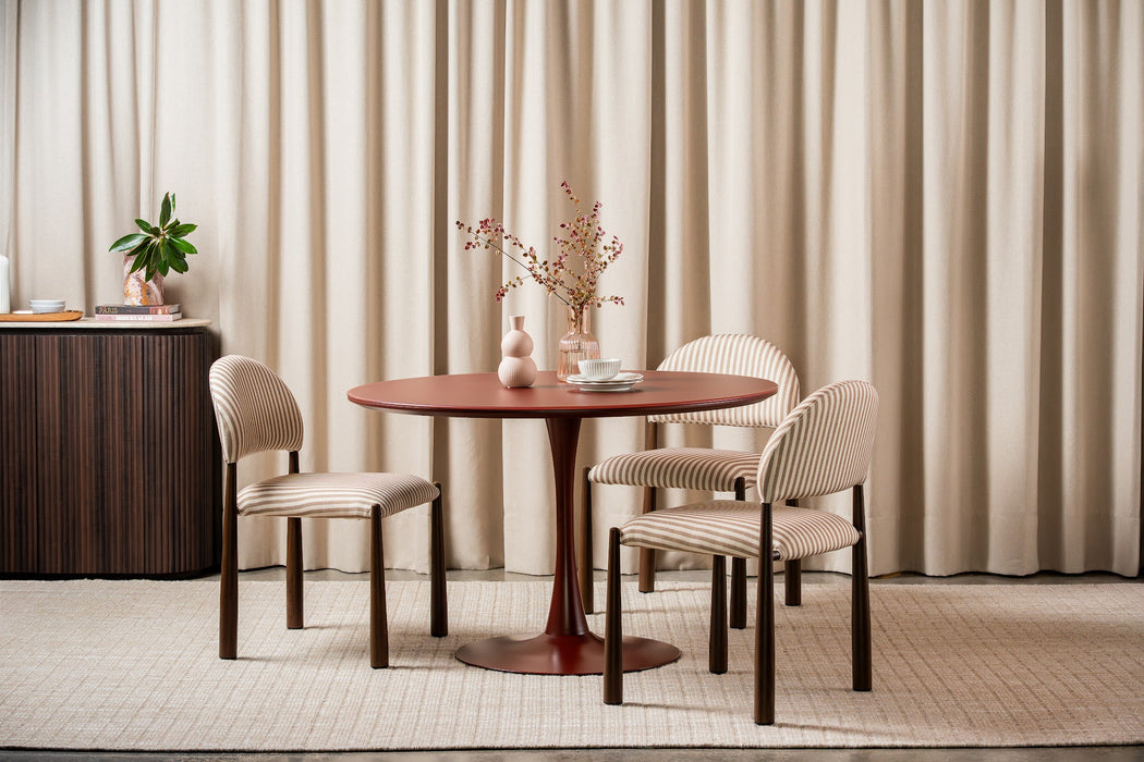 Ellis Dining Table Matte Plum