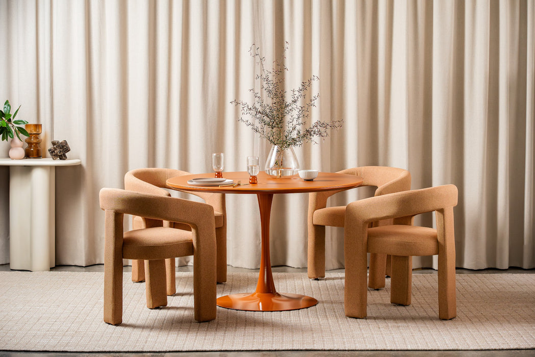 Ellis Dining Table Matte Pumpkin
