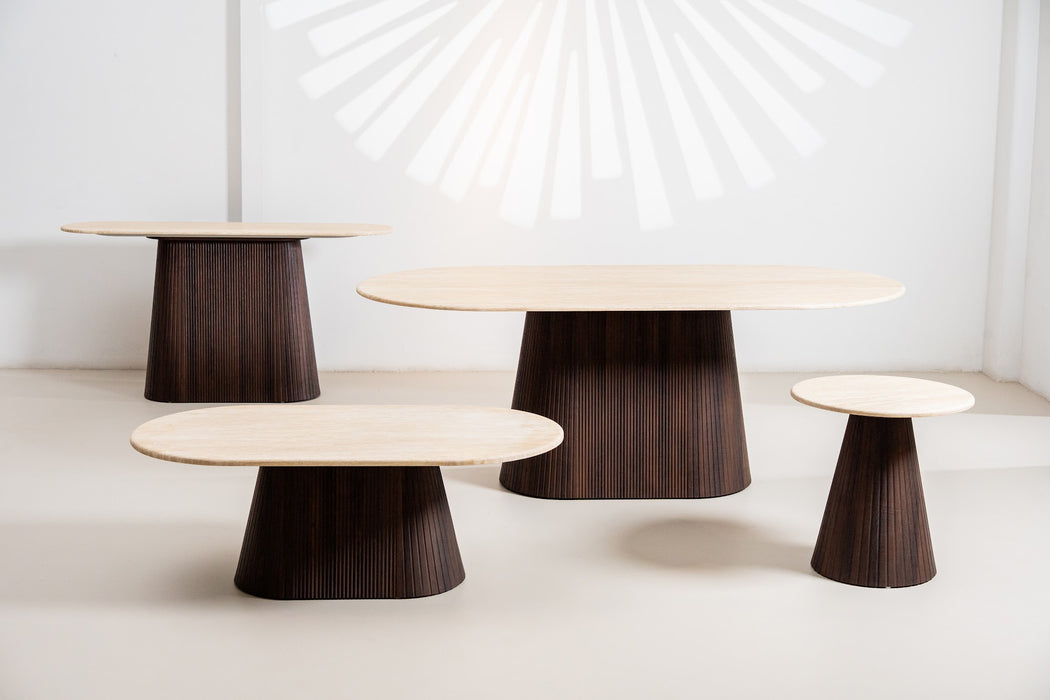 Carter Large Dining Table Travertine