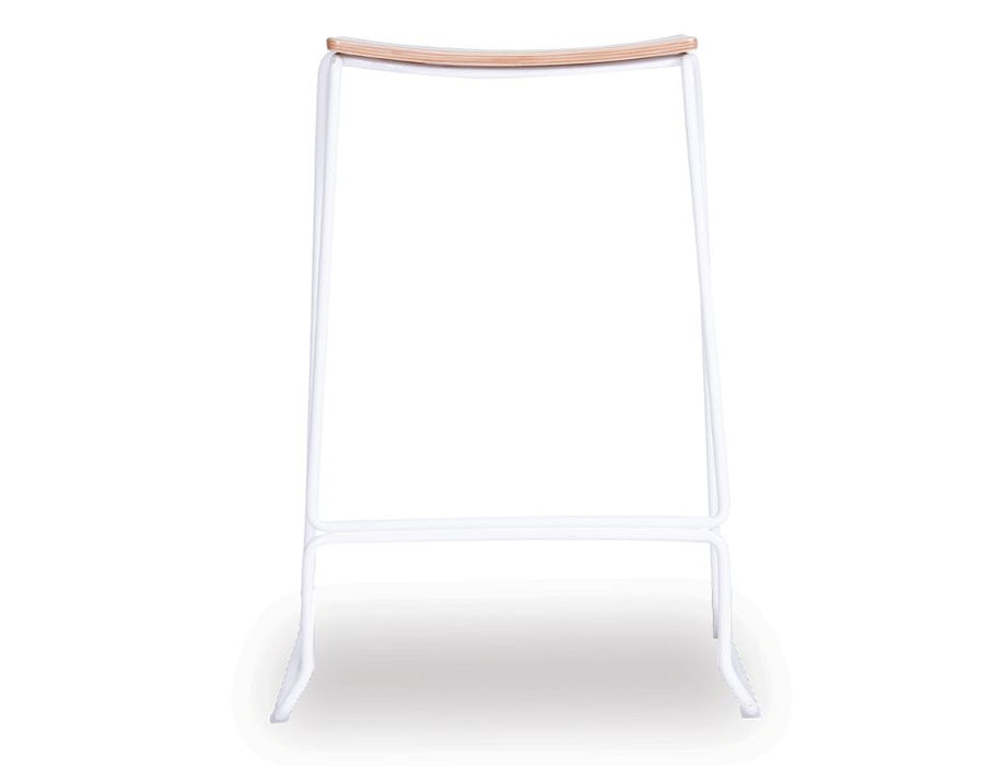 Ardent Stool - White - Natural