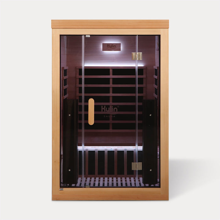 Kylin Premium Full Spectrum Low EMF Infrared Sauna Room 2 Person H6220 (Floor Heater included)