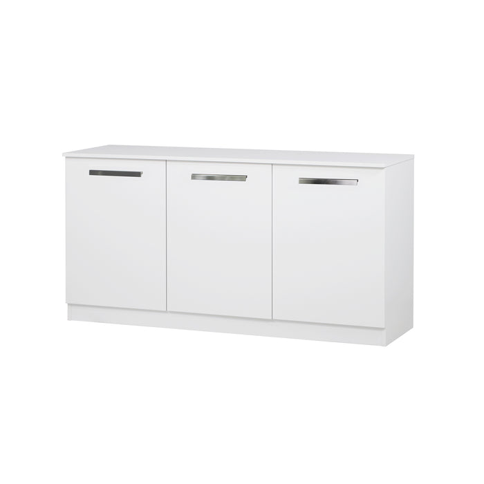 Alaska 3 Door Credenza - White