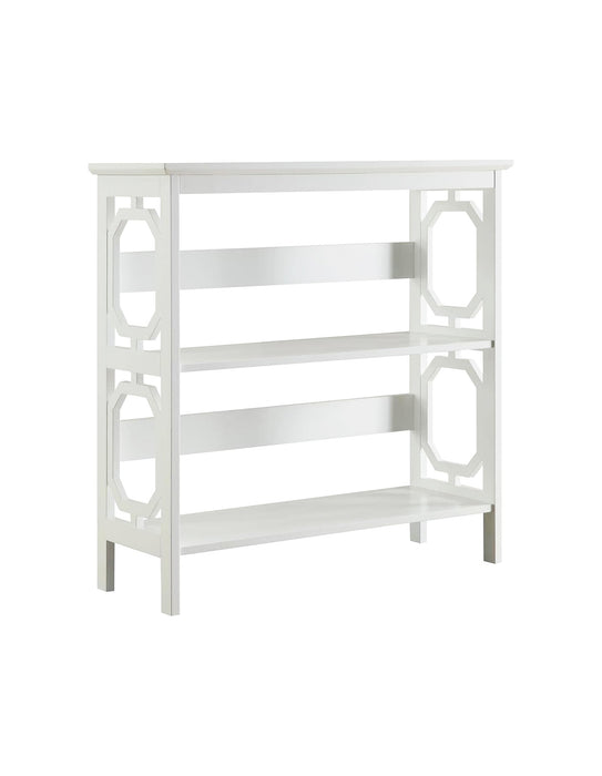 Omega 3 Tier Bookcase In White