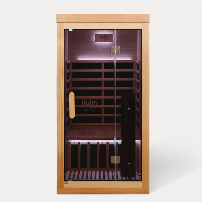 Kylin Premium Full Spectrum Low EMF Infrared Sauna Room 1 Person H6120 (Floor Heater included)