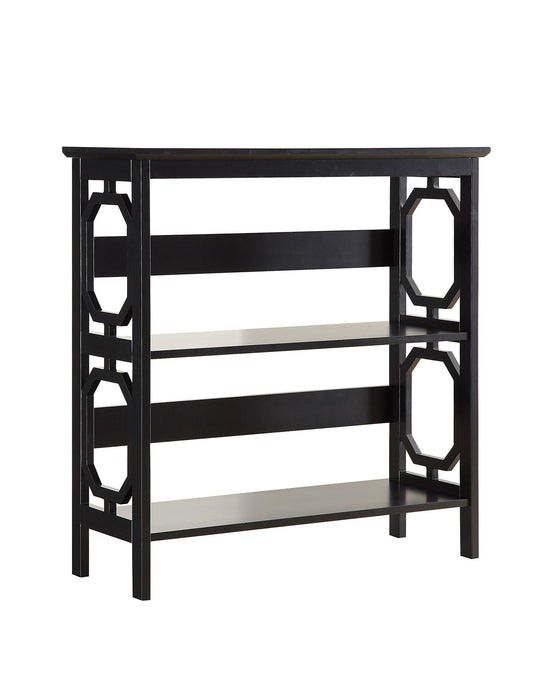 Omega 3 Tier Bookcase In Black