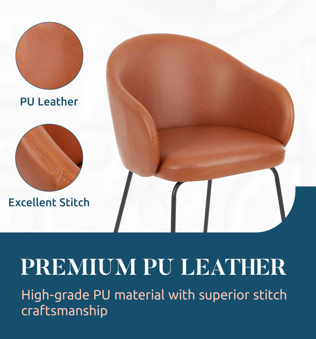 Modern Accent Pu Leather Dining Chair