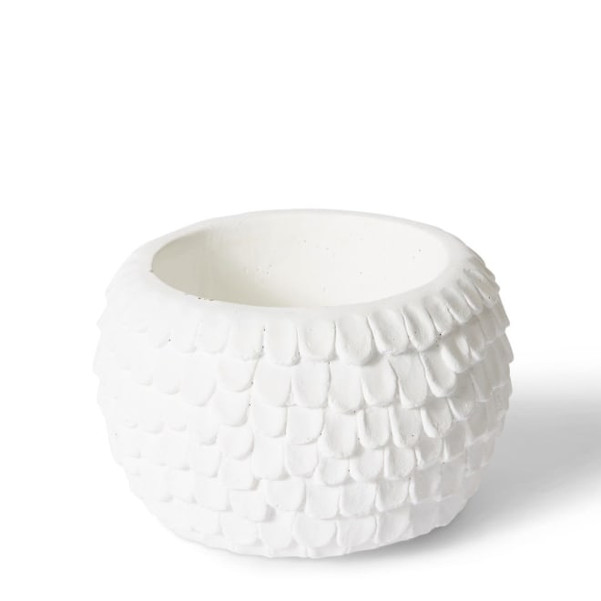 Eason Pot - White, 14cm (H)