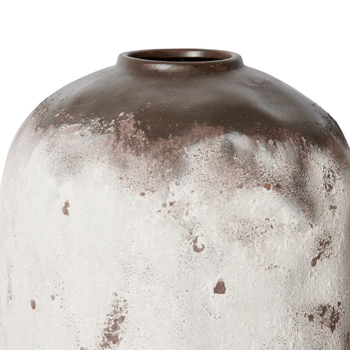 Marlow Tall Vase - White/Grey, 60cm (H)