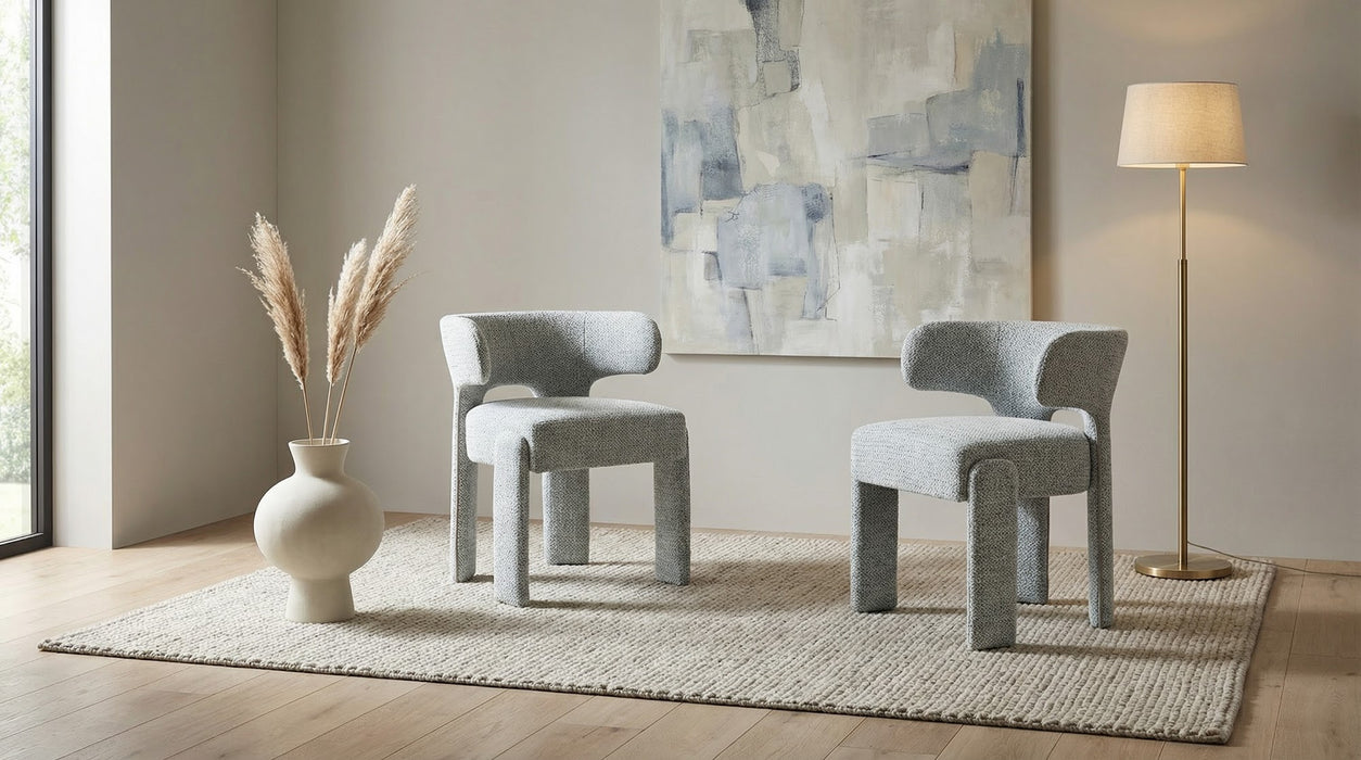Genoa Dining Chair Blue Grey (Set of 2)