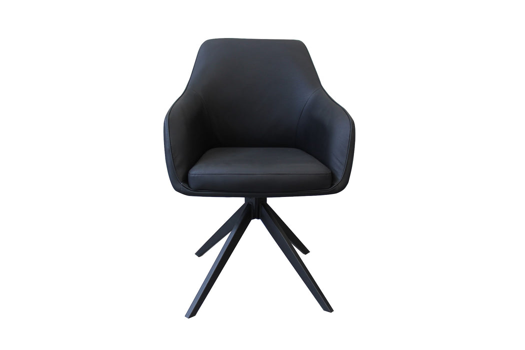 Otis Rotation Dining Chair Black (Set of 2)
