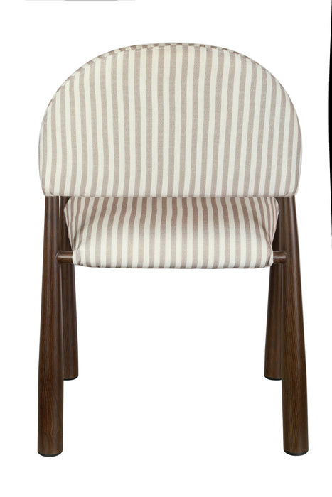 Elara Dining Chair Beige / Walnut (Set of 2)