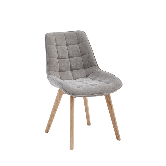 Foresta Dining Chair Light Grey / Natural (Set of 2)