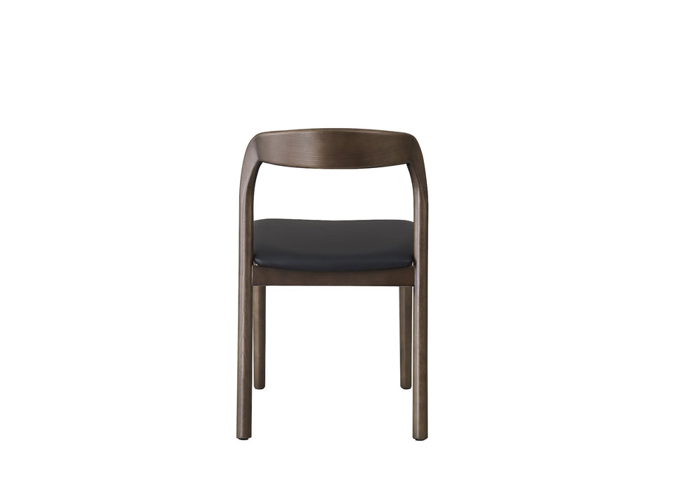 Isla Dining Chair Walnut / Black PU (Set of 2)