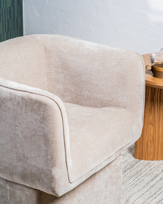Chavelle Swivel Occasional Chair Latte