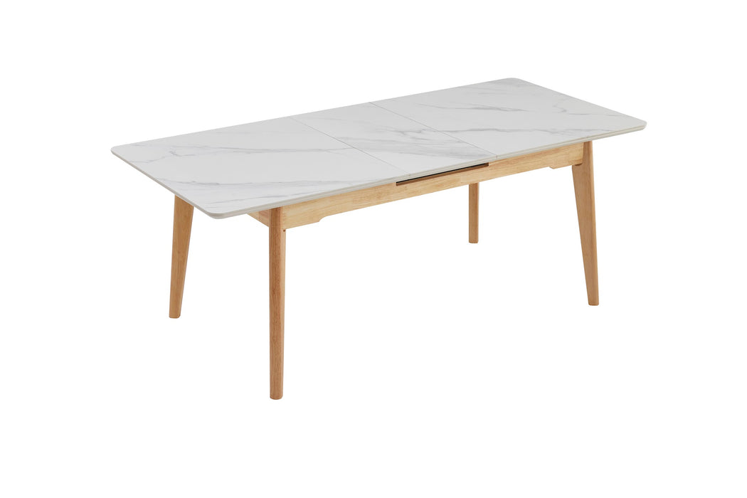 Denholm Extension Dining Table Snow White