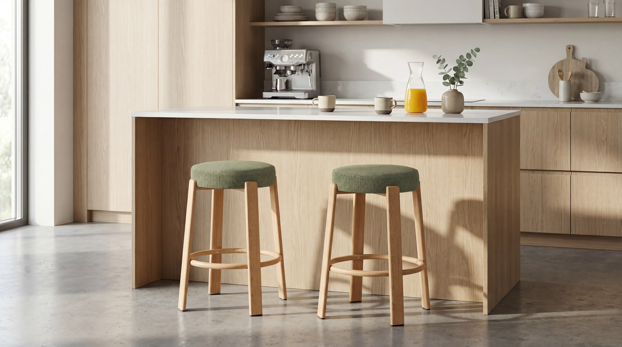 Brighton Bar Stool Forest / Natural (Set of 2)