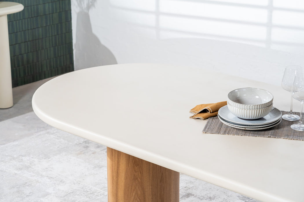 Everly Dining Table Pebble
