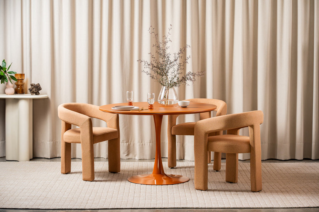 Ellis Dining Table Matte Pumpkin