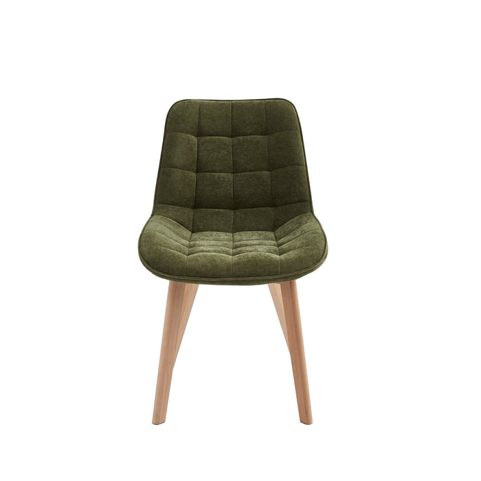 Foresta Dining Chair Green / Natural (Set of 2)