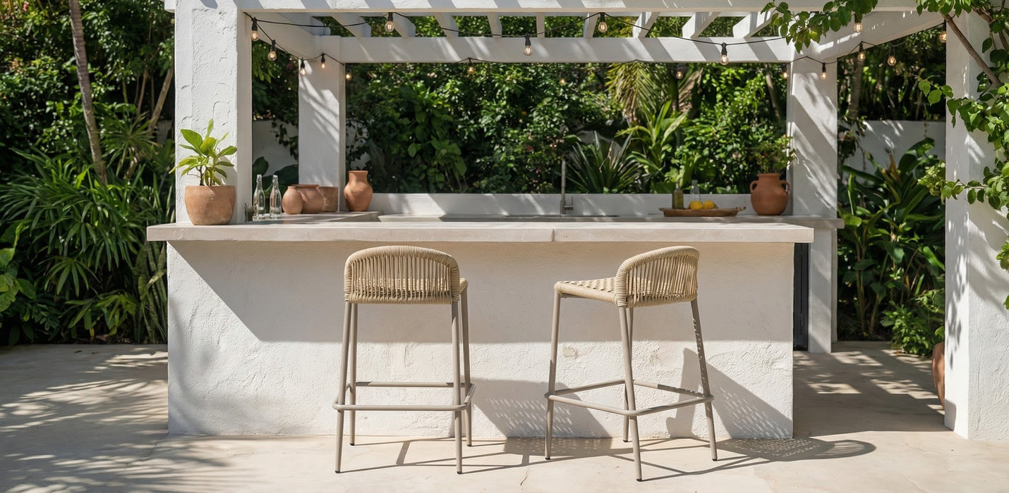 Kelso Bar Stool Champagne (Set of 2)