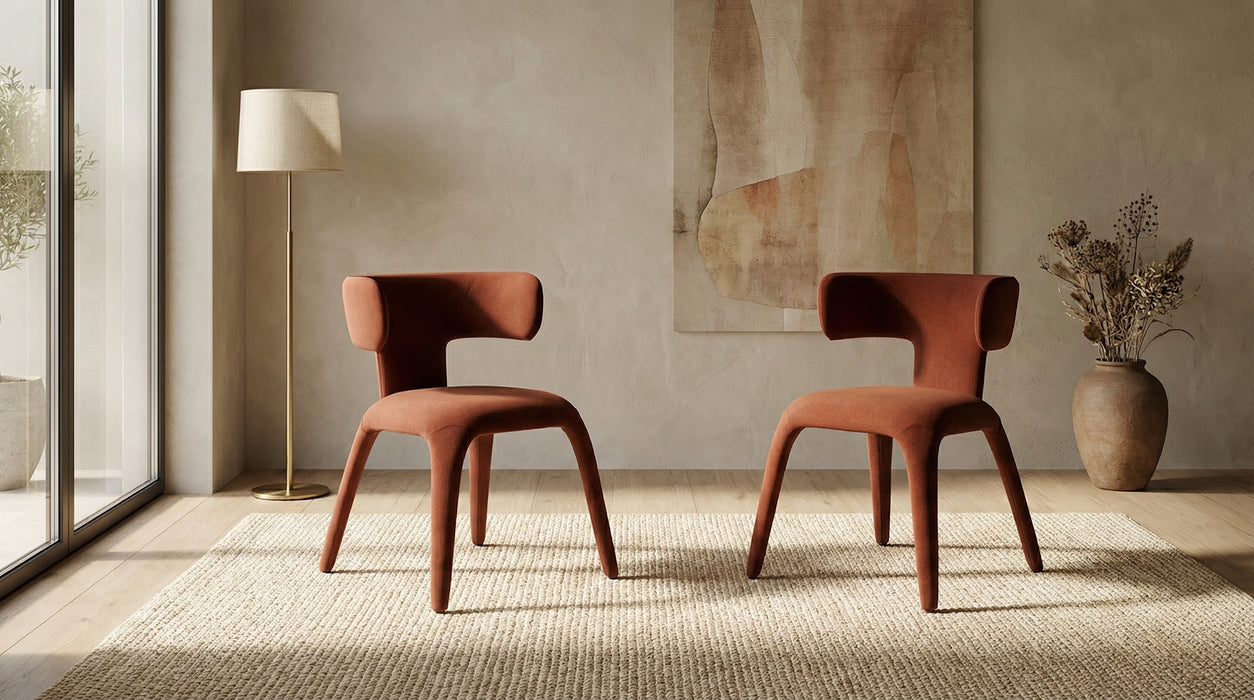 Tauren Dining Chair Rust (Set of 2)