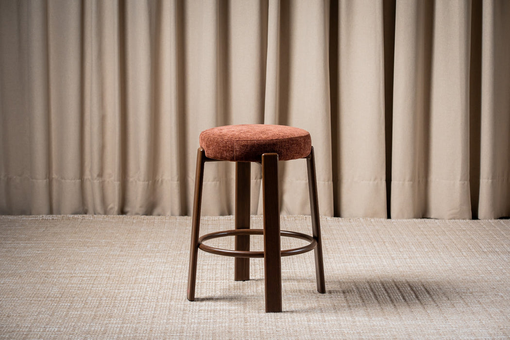 Brighton Bar Stool Rust / Walnut (Set of 2)