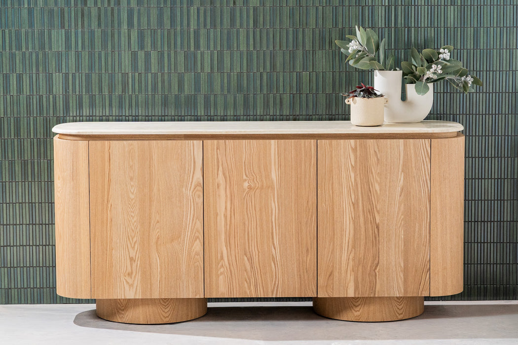 Westbury Buffet White Travertine
