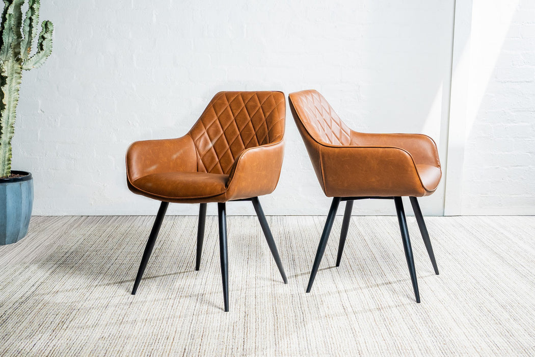 Zane Dining Chair Cognac (Set of 2)