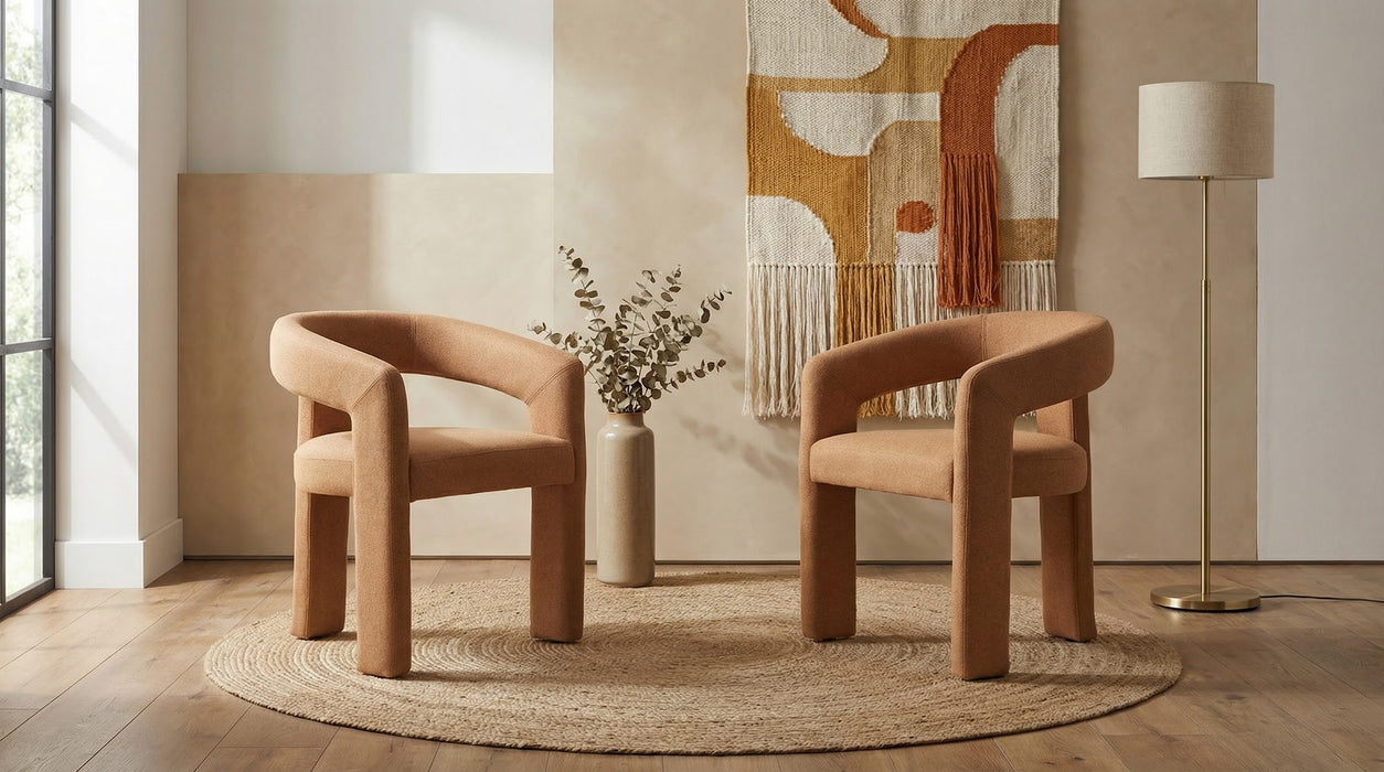 Prestin Dining Chair Orange (Set of 2)