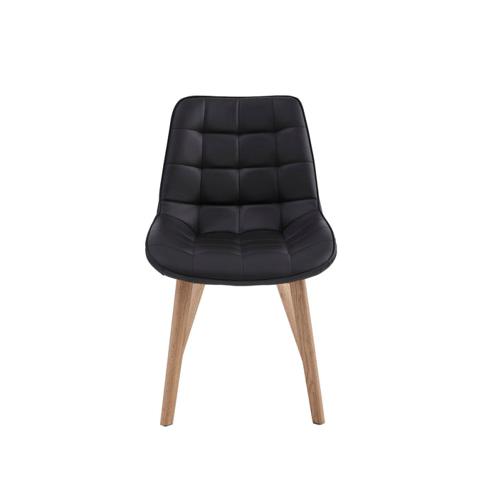 Foresta Dining Chair Black / Natural (Set of 2)