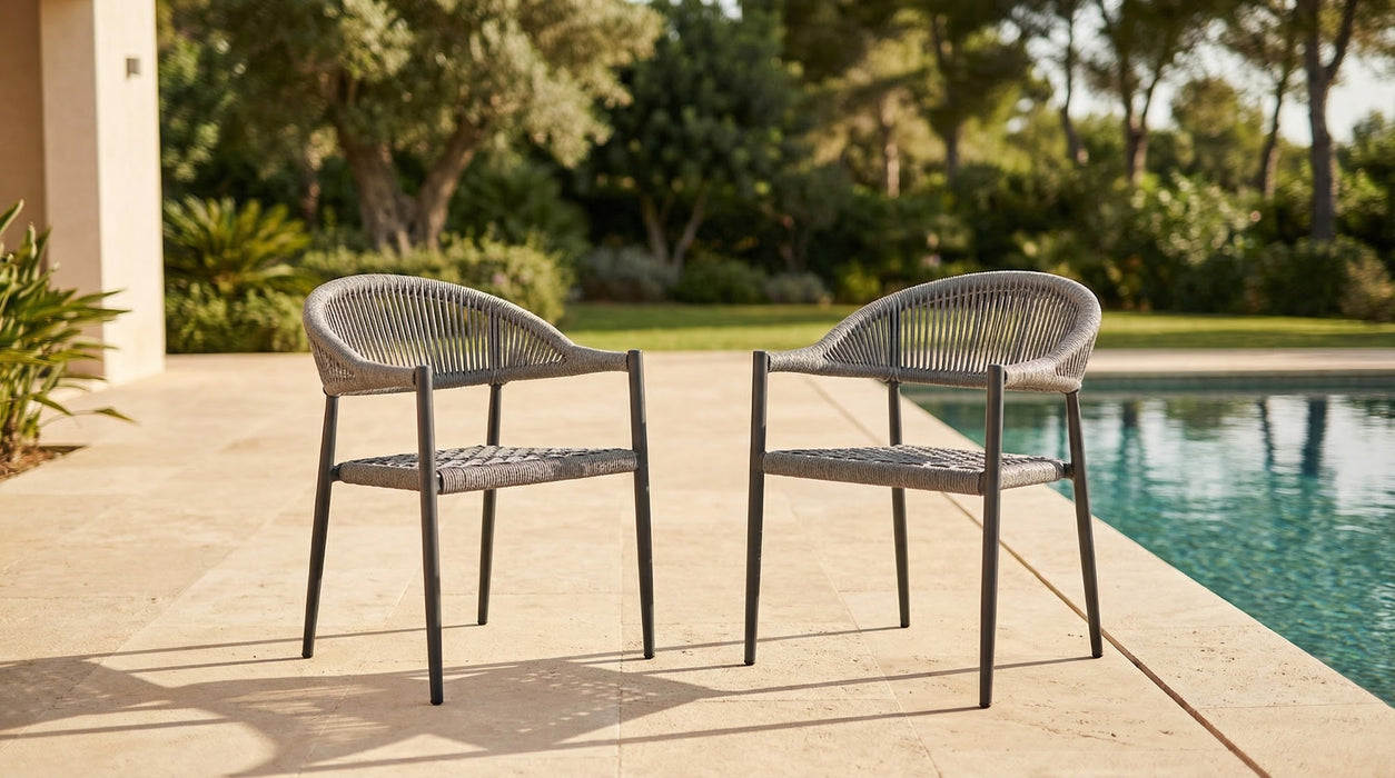 Trinity Dining Chair Charcoal (Set of 2)