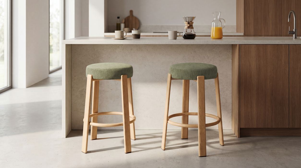 Brighton Bar Stool Forest / Natural (Set of 2)