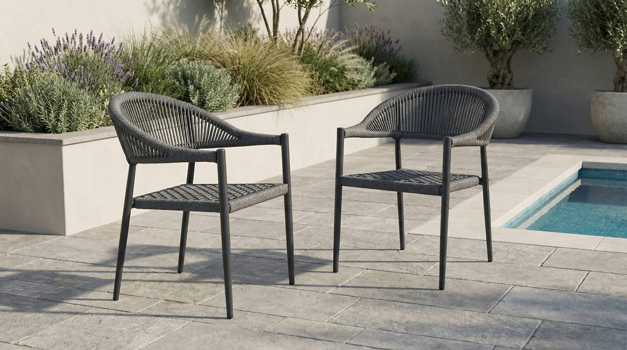 Trinity Dining Chair Charcoal (Set of 2)