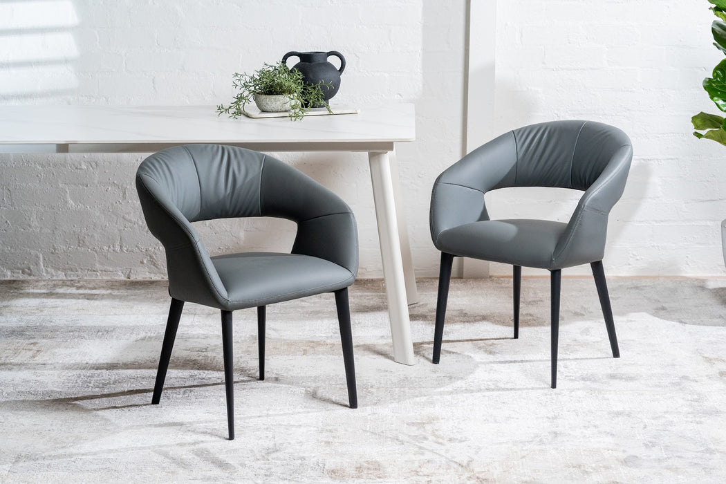Loxley Dining Chair Charcoal (Set of 2)