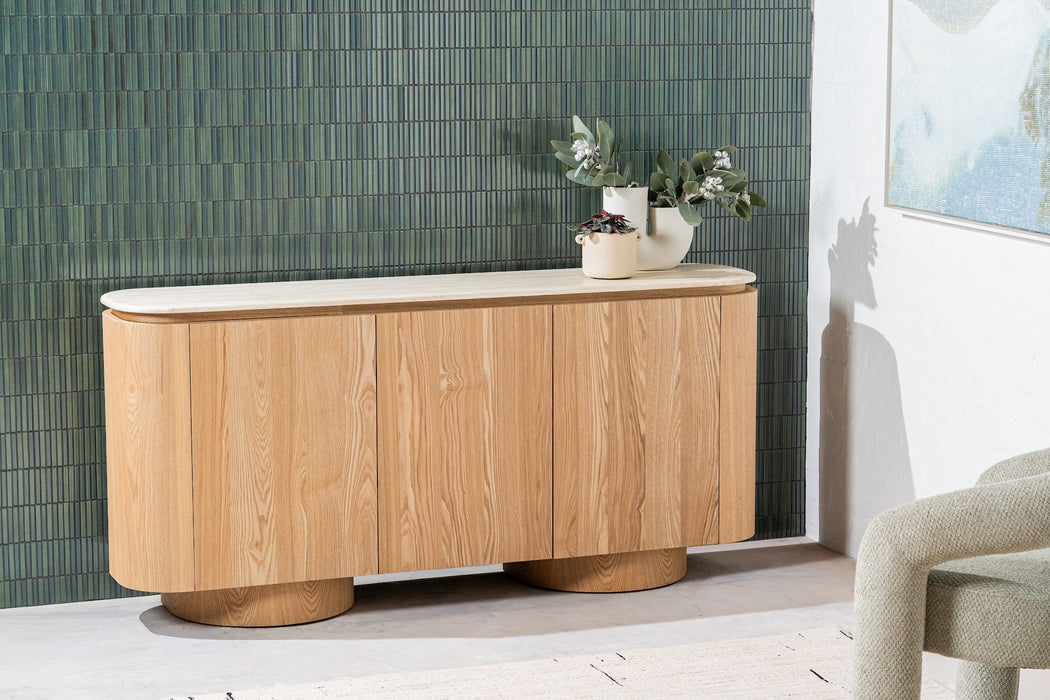 Westbury Buffet White Travertine