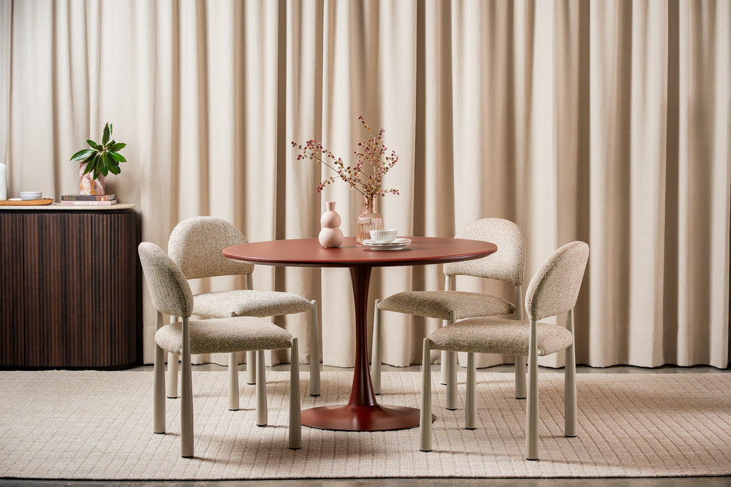 Ellis Dining Table Matte Plum