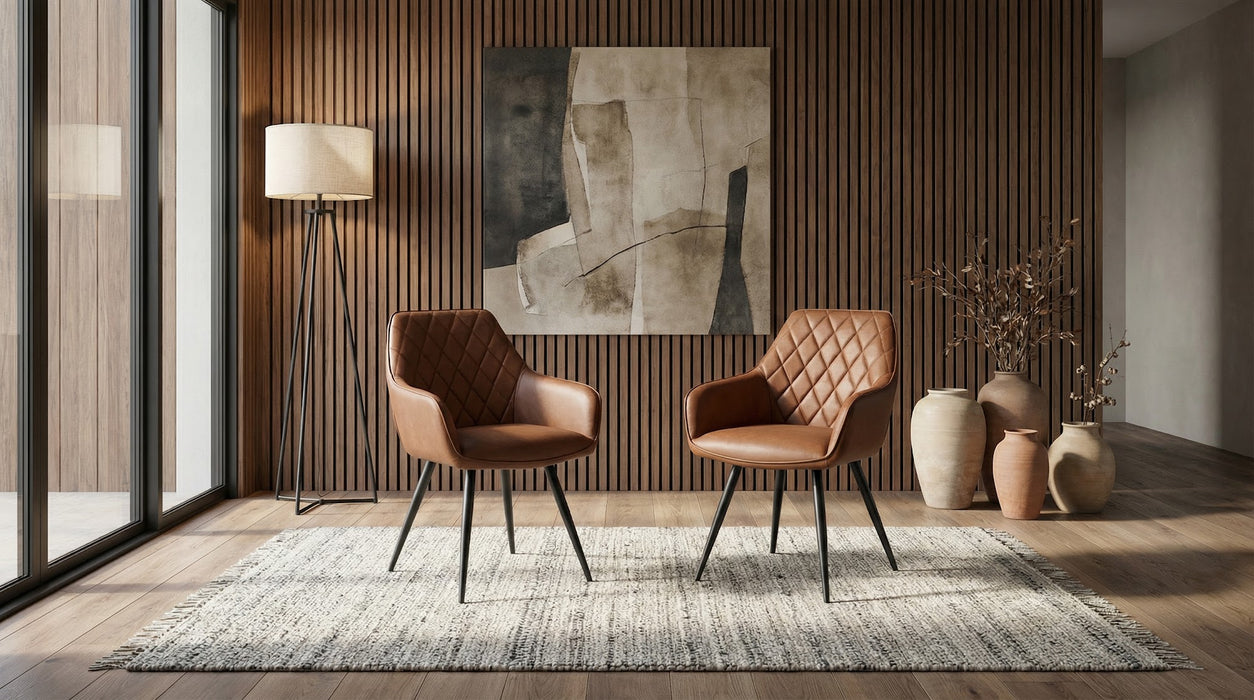 Zane Dining Chair Cognac (Set of 2)