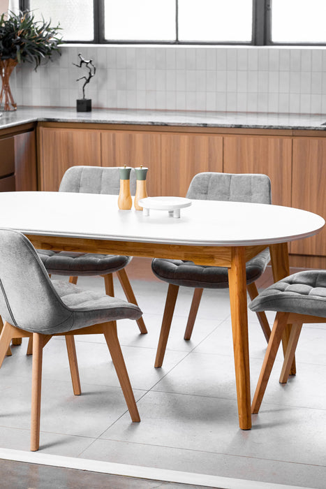 Finlor Dining Table Snow White
