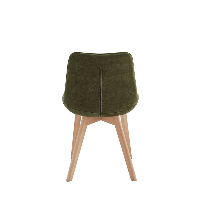 Foresta Dining Chair Green / Natural (Set of 2)