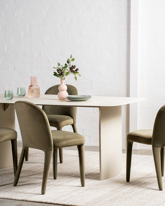 Vale Dining Table Matte Tofu