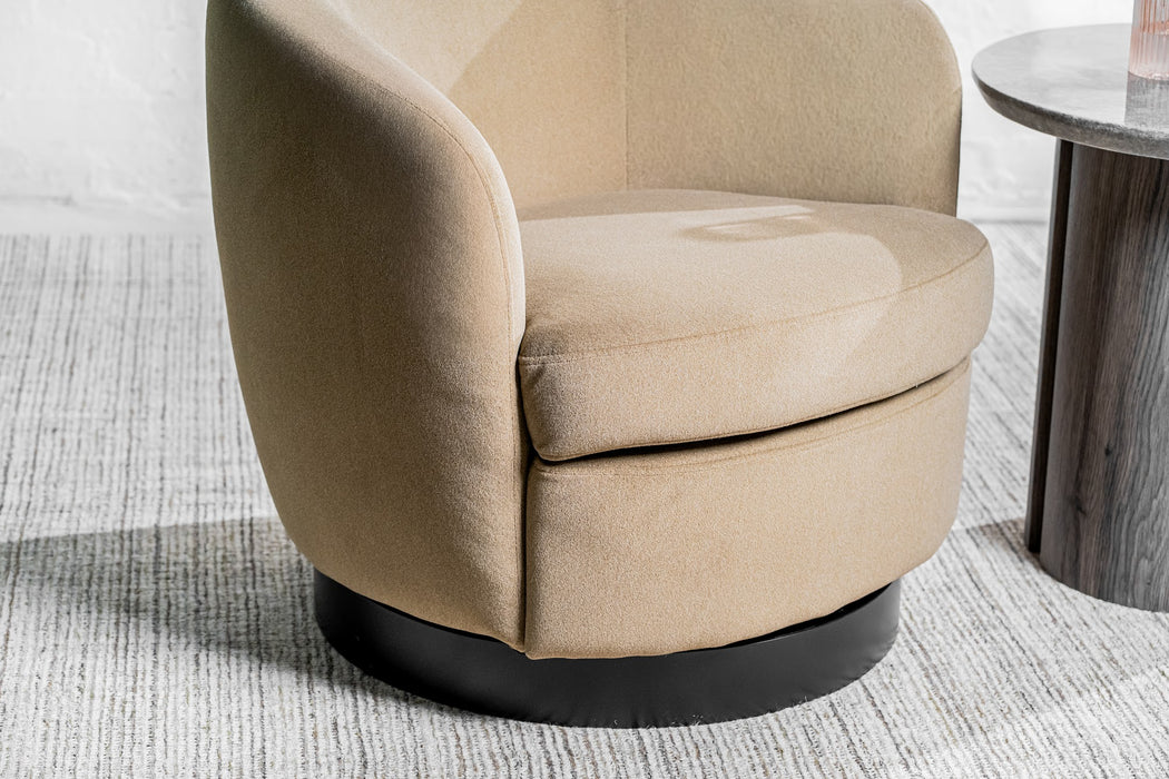 Belden Swivel Occasional Chair Latte