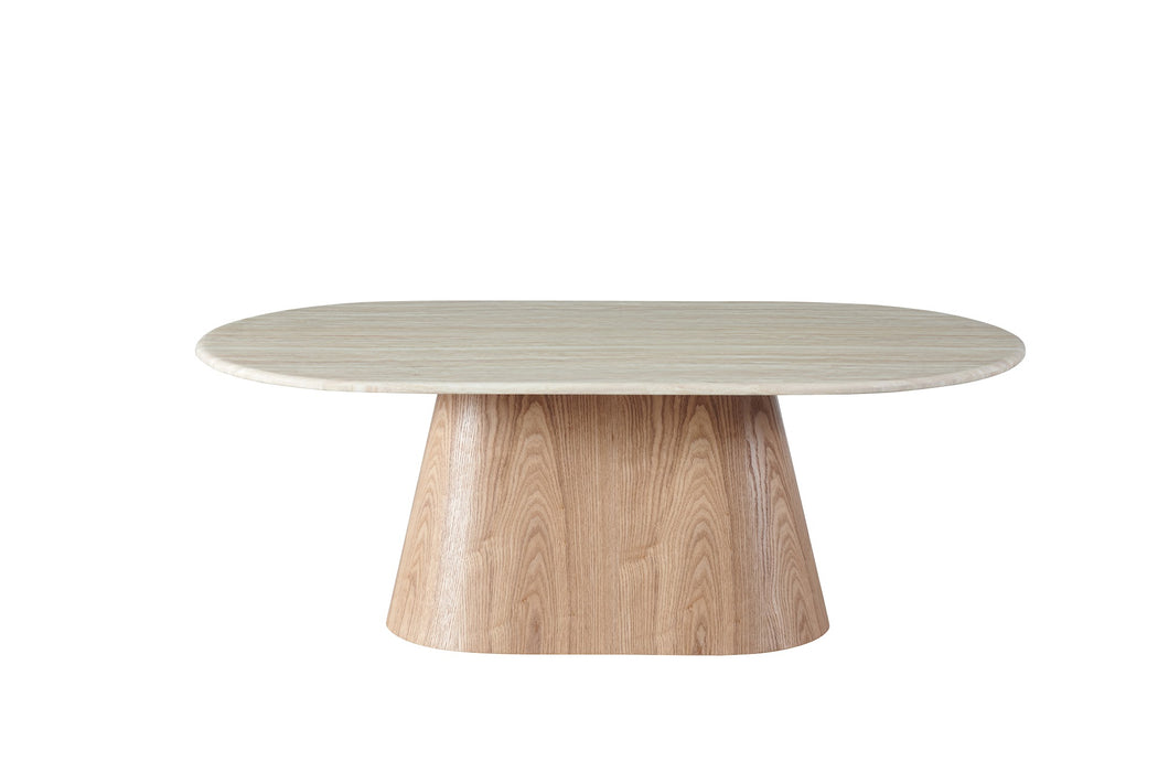 Westbury Coffee Table White Travertine