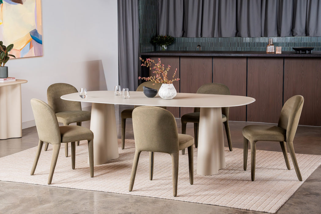 Peyton Dining Table Matte Tofu