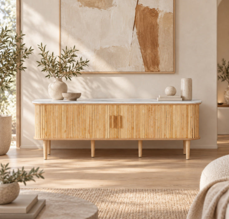 Langford Entertainment Unit 160cm - Natural