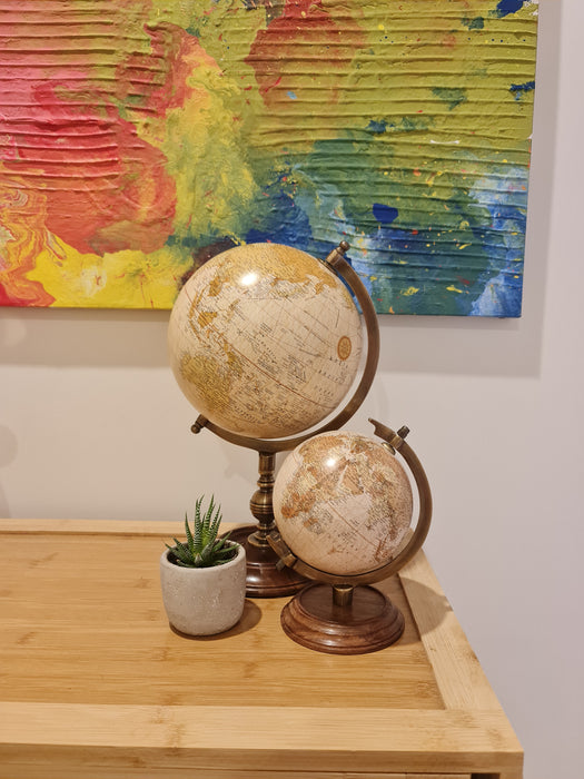 Discovery Globe, Blue - Brass