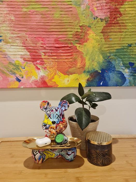 Bear Brick Tray Multi - Brass