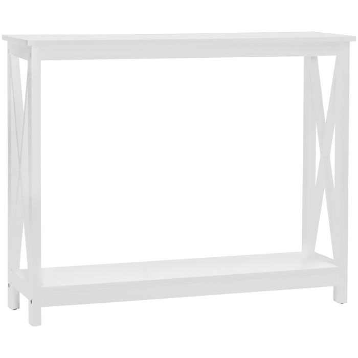 Long Island Console Table 100cm - White