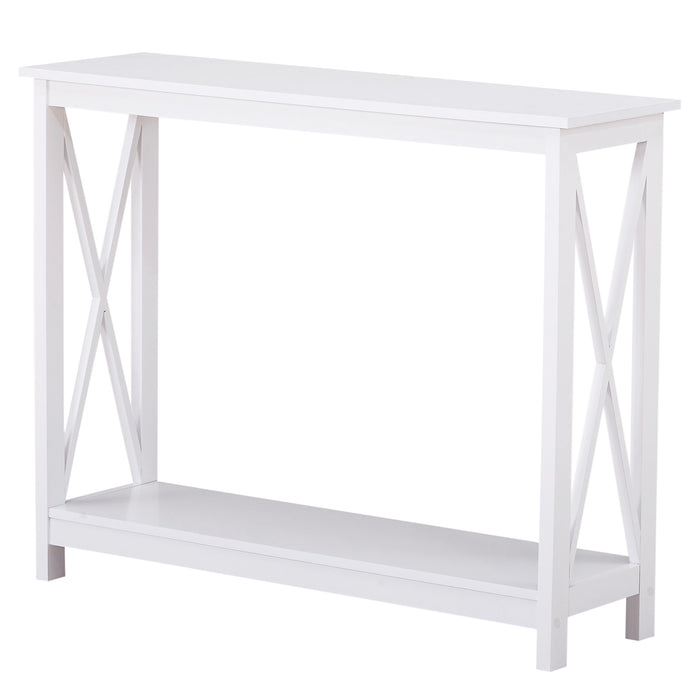Long Island Console Table 100cm - White